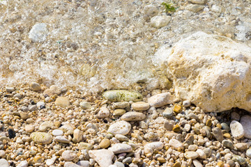 Sea sand with wave