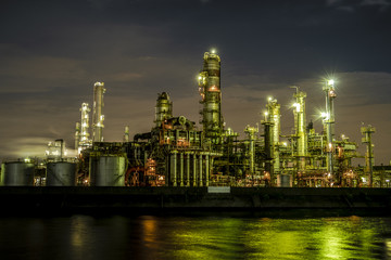 Fototapeta premium 工場夜景