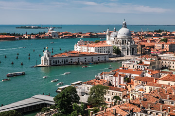 Fototapeta na wymiar Aerial view of the Venice city, Italy