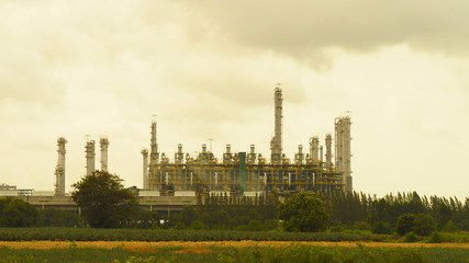 Fototapeta na wymiar Petrochemical plant in Asia