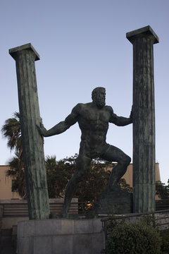 statue of ulises in ceuta