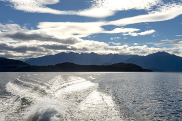 Clouds over Lake Manapouri