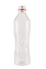 Plastic bottle with isolated on white background