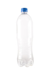 Plastic bottle with isolated on white background