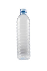 Plastic bottle with isolated on white background