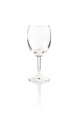 empty glass with isolated on white background