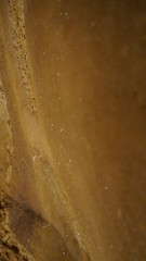 scenery from the inside of a cave