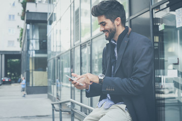 Checking the mail over the phone.