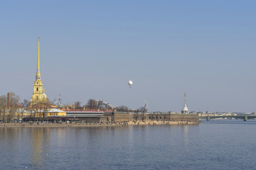 Obraz premium Beautiful view of the city of St. Petersburg, Peter-Pavel's Fortress
