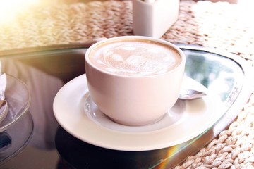 Coffee cup on the table