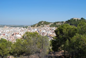 Fototapeta na wymiar Town of Lliria in Valencia