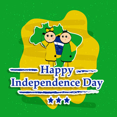 Illustration of brazil Independence Day background