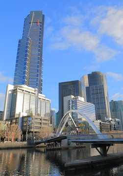 Melbourne South Bank Cityscape Australia