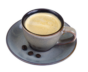 Beans, coffee in cup
