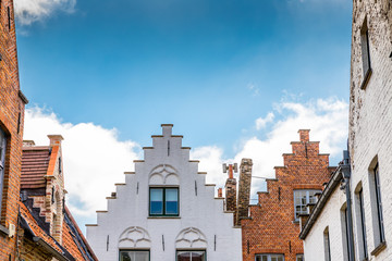 Fototapeta na wymiar Beautiful buildings in Bruges, Belgium
