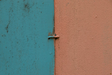 Two Different Color Metal Sheets In Contrast