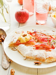 Sweet apple galette