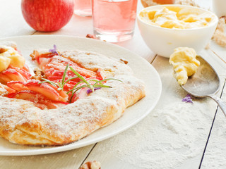 Sweet apple galette