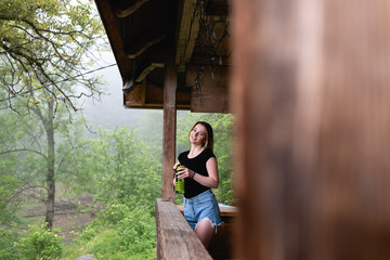 morning in the mountains, active holiday pledge of excellent mood