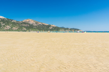 Families on Norman Bay beach on Wilsons Promontory National Park in Gippsland, Australia.