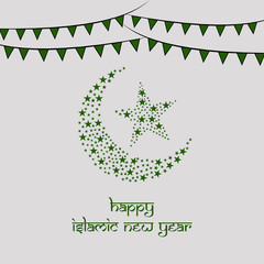 Illustration of Islamic New Year background