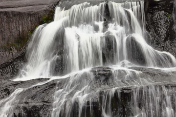 Fototapeta na wymiar waterfall in the mountains.Chattrakran national park in Phitsanulok Thailand