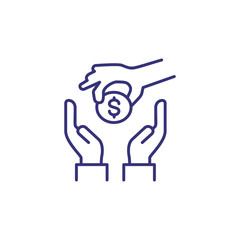 Sponsor line icon
