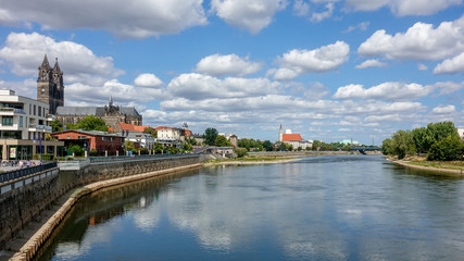 Magdeburg in Sachsen Anhalt an der Elbe