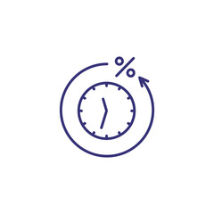 Sale time line icon