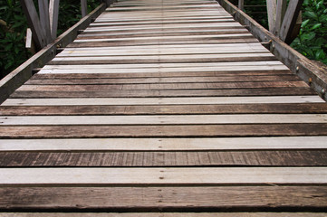 old wood bridge