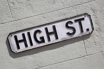 High Street Road Sign