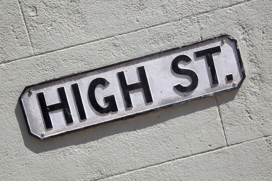 High Street Road Sign