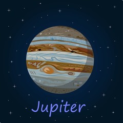 Jupiter is the fifth planet from the Sun and the largest in the Solar System.