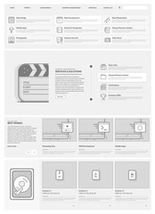 Flat UI Website Design Elements