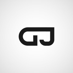 Initial Letter DJ Logo Template Design