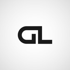 Initial Letter DL Logo Template Design