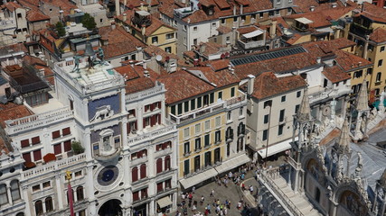 Place Saint-Marc &agrave; Venise vue du Campanile