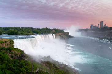 Naklejka premium Late evening at American Falls, Niagara, NY