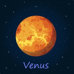 Venus is the second planet from the Sun, orbiting it every 224.7 Earth days. 