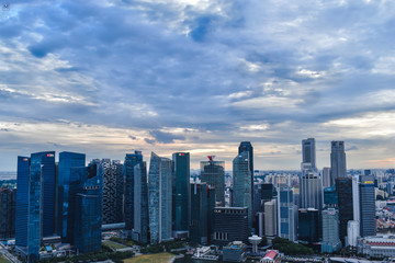 Fototapeta na wymiar Sunset in Singapore