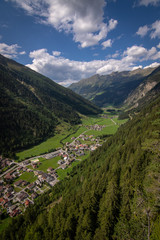 Fototapeta premium Aussicht auf das Kaunertal im Sommer