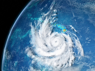 Hurricane from space