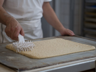 Zubereitung eines Kuchenteiges