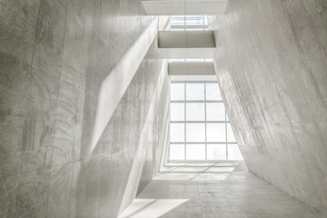 White ceiling, modern construction