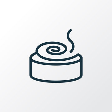 Cinnamon Roll Icon Line Symbol. Premium Quality Isolated Bun Element In Trendy Style.