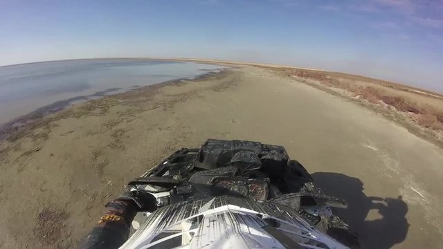 ATV Ride  through the Desert, Water, Dirt and the Sea Coast - GoPro cam