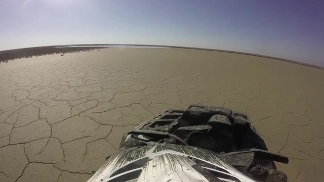 ATV Ride  through the Desert, Water, Dirt and the Sea Coast - GoPro cam