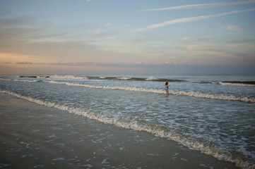 Ocean Swim at sunset