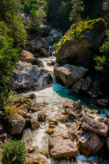 pure mountain waterfall