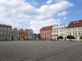 Fototapeta na wymiar Main square in Bytom Odrzanski, Poland
